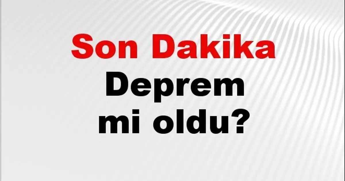 Son dakika Erzincan'da deprem mi oldu? Az önce deprem Erzincan'da nerede oldu? Erzincan deprem Kandilli ve AFAD son depremler listesi 17 Nisan 2026